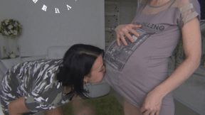 M Big beach balls like bloated our bellies BL