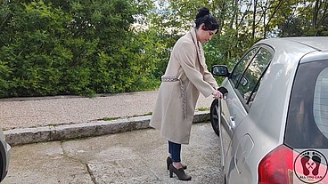 FRUSTRATED WOMAN DESPERATION CAR PROBLEMS PE DAL PUMP FETISH