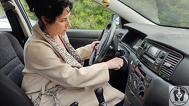 FRUSTRATED WOMAN DESPERATION CAR PROBLEMS PE DAL PUMP FETISH
