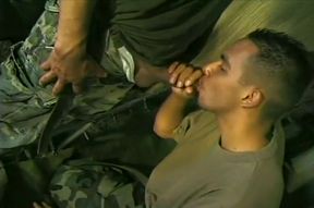 Latino Soldiers Fuck In Their Barracks