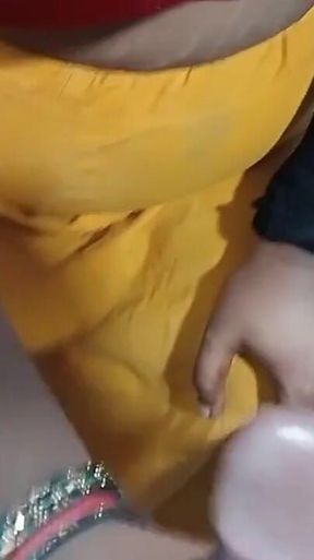 Desi Housemaid Pussy Licking and Hard Doggy Fucking Boobs Milk Drink