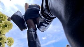 Boot loving tiny gets more than he asked for