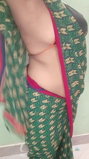 I want big black dick... Indian bbw wife saree dance and nude show