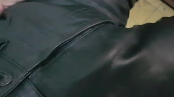 Masturbation leather pants
