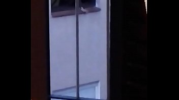 Exhibici&oacute_nista frente a la ventana