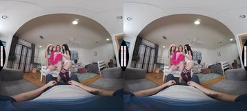 VR dorm room sorority sisters - Brunette