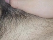 Playing with my soft cock