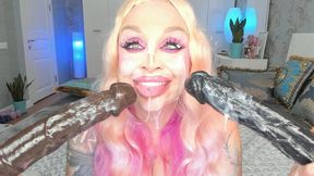 My HUGE BBC Addiction! NASTY BJ for 2 BBC Dirtytalk BUKKAKE