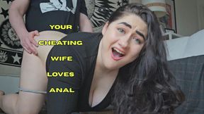 Cheating Wife Ass Fucked in front of Cuck Husband