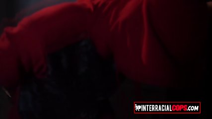 Huge Shlong is fucking a big white booty during interracial threesome.