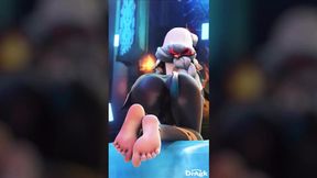 POV: Gangbanged by monstrous black schlongs while barefoot - Cuckold Shenhe's rear entry gaping and creampie