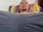 Showing off my huge cock