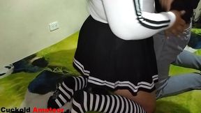 mi hijastra se la pasa todo el dia jugando videojuegos le quito el juego y hacemos un intercambio que si me la follo ella sigue jugando que buena follada
