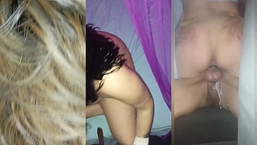 Puta universitaria!Se corre a chorros encima mío