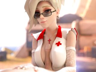 Compassion Nursey from Overwatch Titfuck