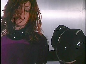 Latex Mistress Fucks Her Slave With Toy