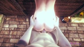 Link gets fucked raw against the wall twink anal creampie POV
