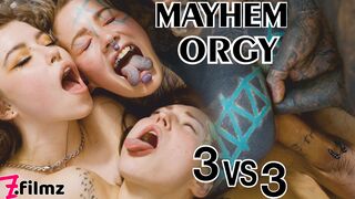 Tattooed babe Anuskatzz gets double penetrated