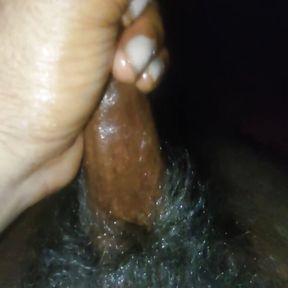 Handjob Oil Massage masturbation Black Dick