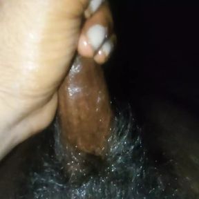 Handjob Oil Massage masturbation Black Dick