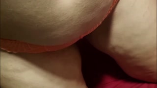 Writing dirty things at my wife's big butt