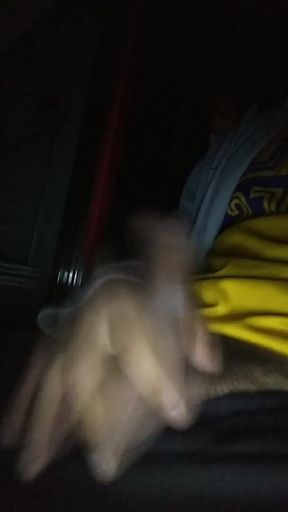 Cum in Porch