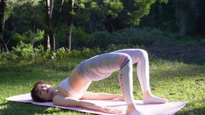 Relaxing Yoga Flow Wearing Leggings