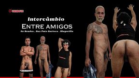 intercambio entre amigos - brasileiro comendo cuzinho do amigo paraguayo - completo