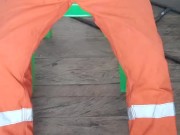 Straight athletic guy masturbates then cums intensely (massive cumshot)