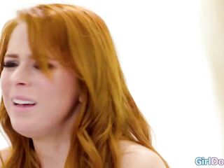 Witch Kenna James shapeshifted into her ex Penny Pax bestie Lyra Law but is undressed.Instead of getting eager the lesbos have an blow job three-some