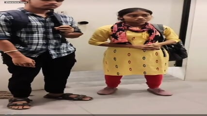 Indian Students caught fucking in toilet