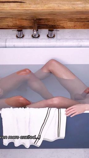 Lust Academy 10 - Audrey & James’ Hot Tub Passion (shemale Version) - 3D Adult Visual Novel