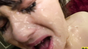 ”Real sub deepthroating prick”