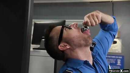 Big tit tgirls butt plug got the metal detection all beeping