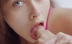Hottest brunette girl Alissa Foxy teasing us in this great solo video
