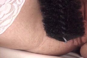 Curvy Blonde Slave Lets Her Master Play with Her Pussy
