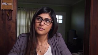 Busty whore Mia Khalifa fucked by Rico Strong and his friend