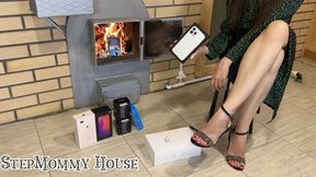 Dangerous! Stepmommy Very Hot Crossed Legs in Ankle Strap Sandals - Fire Play, Food & Object Crush, Shoe High Heels, Red Toenails, Amateur, Hand Female Fetish, Lapsitting 4k