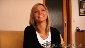 Czech pornstar snatches asked intimate questions in casting interview