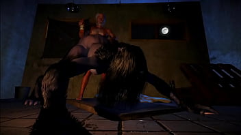 War vet bangs curvy, animated big tit woman