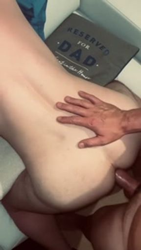 Bareback ass pounding from married man