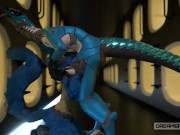 BIG BLUE ROBOT HOT LUCARIO TO DRINK HIS SEED [FURRY] [ANDROID]