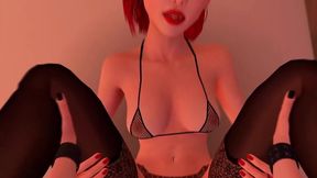 goth girl fucks redhead