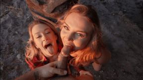 Girls kissing dirt with extraordinary Ashley Alexander and Kate Dalia from Cam Soda