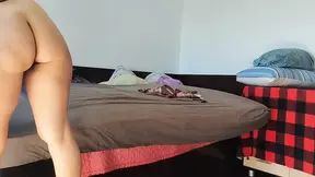 Sexy Brunette Tries on Pantyhose