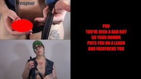 POV I put you on a leash and facefuck you