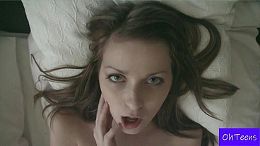 Abi Plays with Dildo