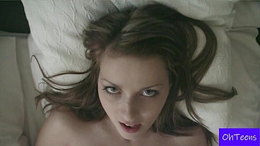 Abi Plays with Dildo