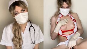 Nurse Jerks off to YOU: JOI, Latex Gloves, Clit Pump, & A Facial on Her Mask