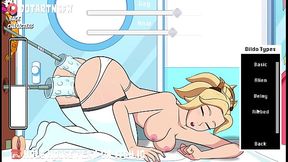 Cartoon babe Marge gets double-dildoed and makes a mess